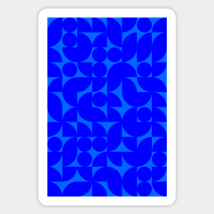 Men Bluish Geometric Pattern - Shapes #6 Sticker